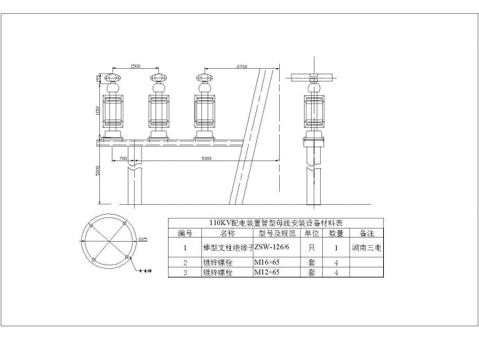110KV配电装置CAD_图1