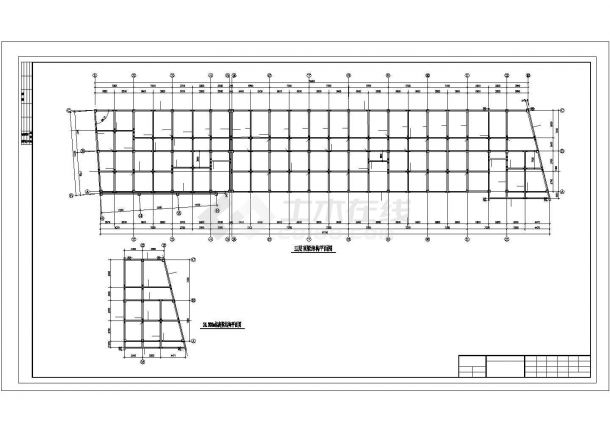 【4层】5047.749平方米框架办公楼全套设计施工图（招标文件60页、清单计价、（建筑结构CAD图（含基础详图））-图二