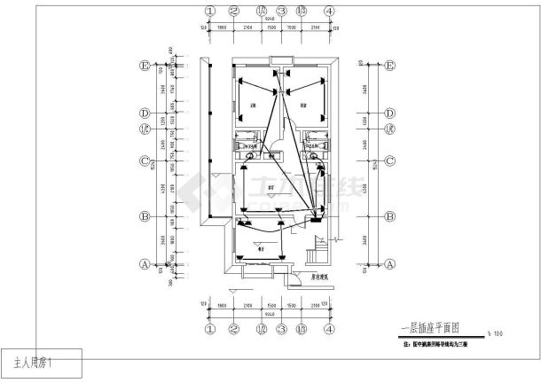 民房电气施工cad图，共十六张-图二
