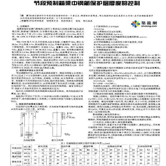 节段预制箱梁中钢筋保护层厚度的控制_图1