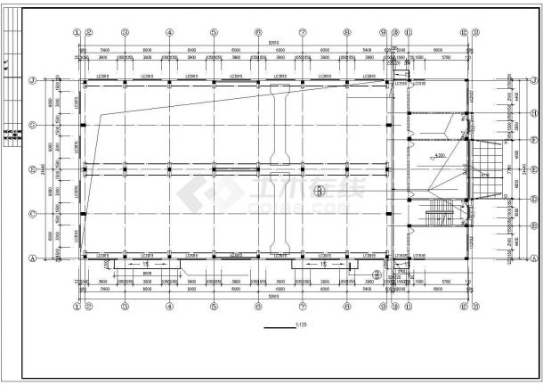 某工厂厂房及办公楼全套建筑设计CAD施工图-图一