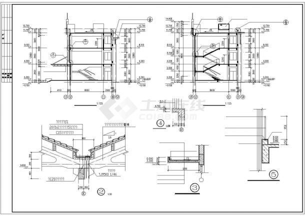 某工厂厂房及办公楼全套建筑设计CAD施工图-图二