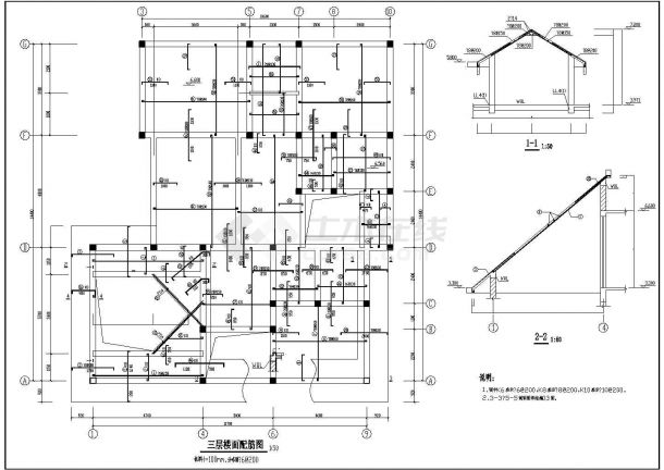 某别墅结构建筑CAD详细大样完整方案图-图一