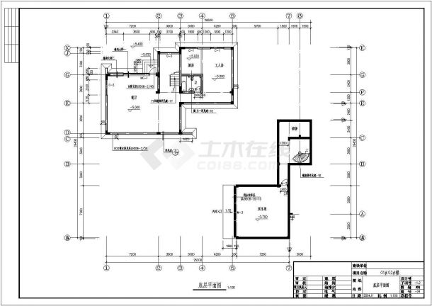 某紫石花园豪华别墅建筑CAD完整设计大样详细施工图-图一