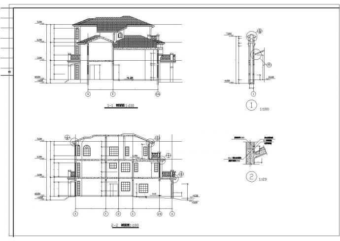 某上海绿洲别墅全套CAD详细设计施工图_图1