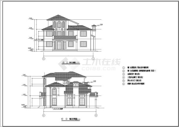 某上海绿洲别墅全套CAD详细设计施工图-图二