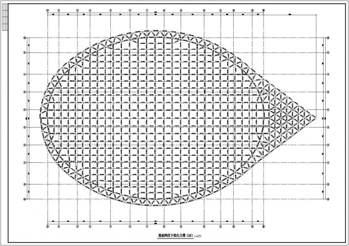 某师范学校体育场馆室外工程全套CAD施工图纸(含钢结施9网架杆件材料表)_图1