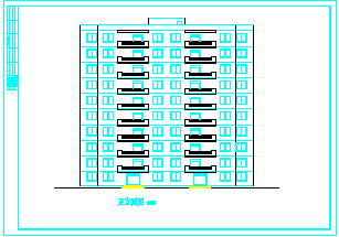 某点式高层住宅建筑施工CAD设计图纸-图一