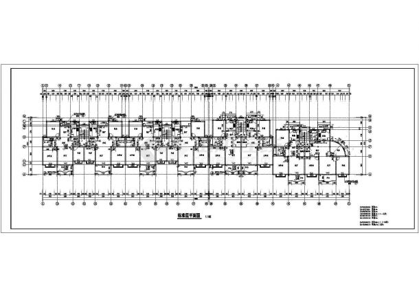 某地区六层跃层式建筑全套设计施工详细方案CAD图纸-图二