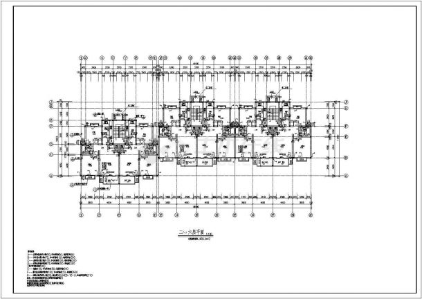 某维多利亚多层住宅CAD详细大样设计完整平立面图-图二