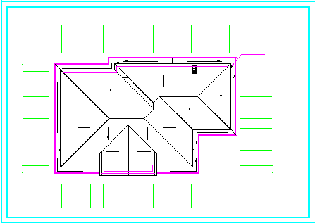 某二层简约风格农村别墅设计方案cad图纸_图1
