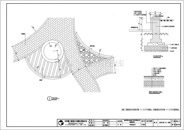 某高档湖滨住宅区环境设计cad停车场施工图（含园路、宅间小景设计，含车位设计计算规则）-图二