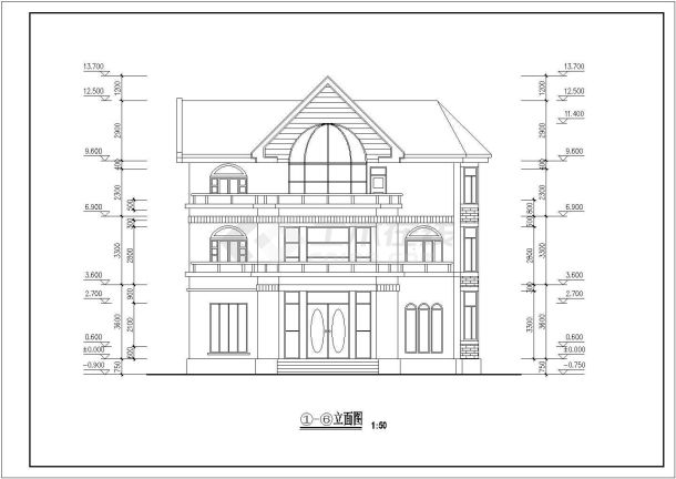 某雷克泰小区别墅设计CAD详细大样完整扩出图-图一