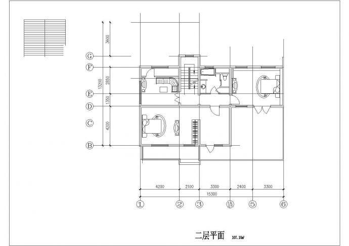 马鞍山市某村镇257平2层砖混结构乡村别墅平面设计CAD图纸（含阁楼）_图1