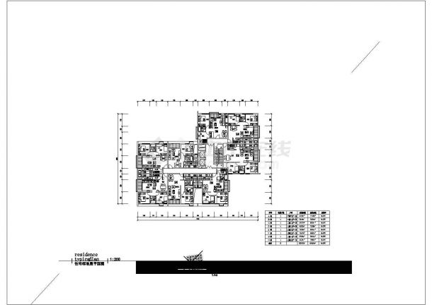 某地区高层住宅公寓全套设计施工详细方案CAD图纸-图一