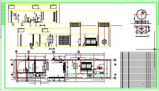 某纺织厂车间除尘空调系统cad设计施工图纸_图1