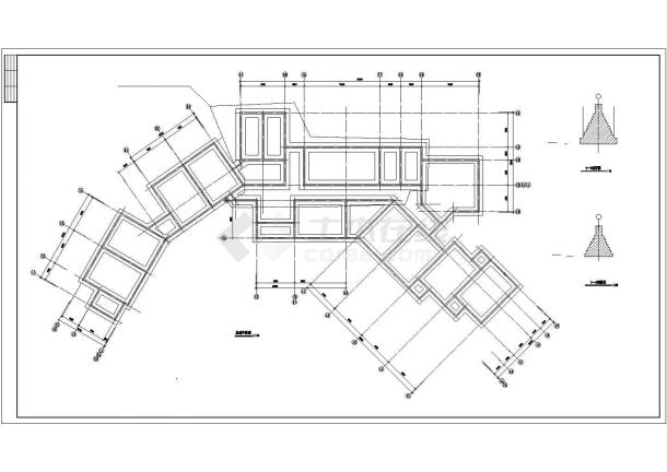 某二层砖混教学楼建筑施工CAD图（6度抗震）-图二
