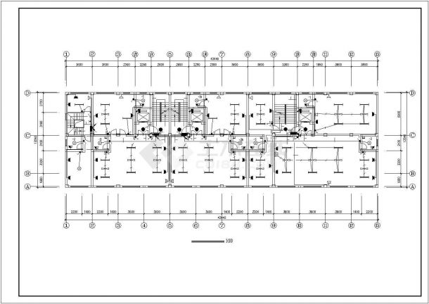 某四层商住楼电气施工图（含设计说明）-图二
