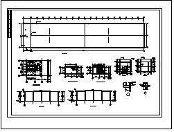 某钢结构厂房cad建筑设计施工图纸-图一