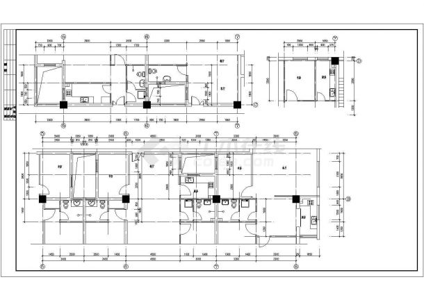 某板式小高层建筑CAD设计大样完整图纸-图二