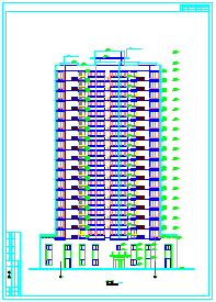 某地高层单身公寓建筑cad设计施工图_图1