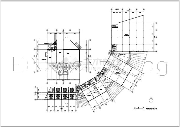 某六层宾馆建筑方案图纸（知名设计院设计）-图二
