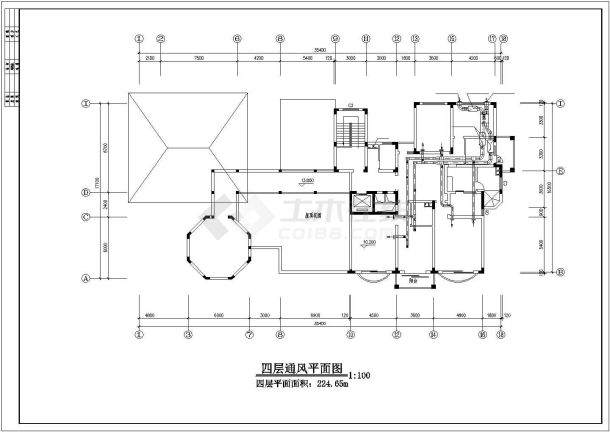 某市豪宅别墅暖通空调设计cad施工图-图二