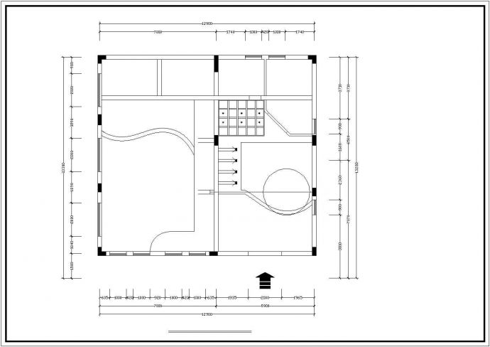 某绿苑公馆别墅建筑装修CAD详细施工设计_图1