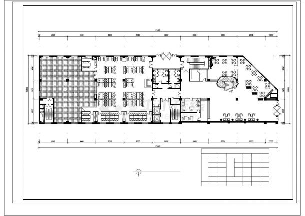 某地区8层宾馆各层CAD设计图-图二