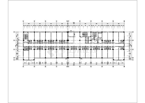 二星级宾馆建筑设计CAD施工图-图二