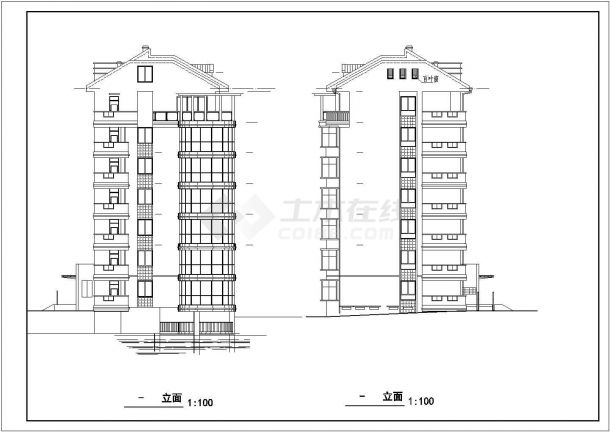 某武昌江边豪宅CAD全套设计完整施工图纸-图二