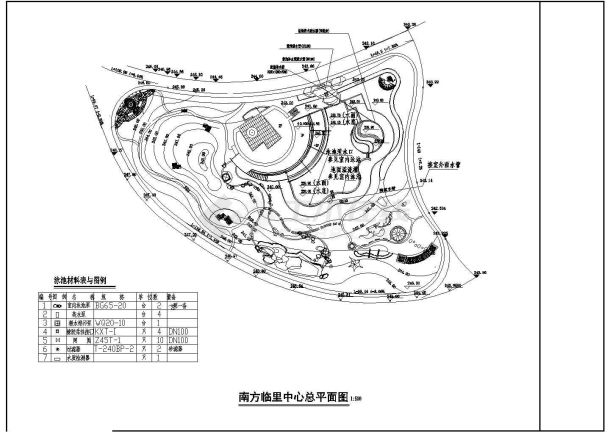 某地区现代格林小区园林总规划设计施工详细方案CAD图纸-图一