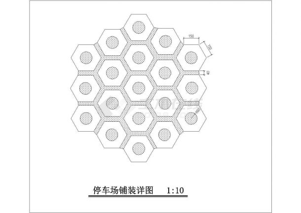 经典停车场规划设计cad铺装施工详图（甲级院设计）-图一