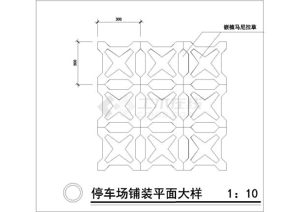 经典停车场规划设计cad铺装施工详图（甲级院设计）-图二