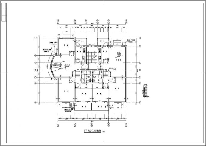 某小区高层及地下车库设计施工CAD图纸_图1