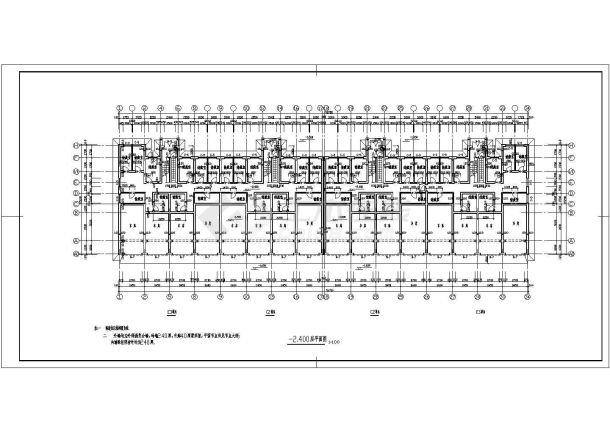 某小区高层及地下车库设计施工CAD图纸-图二