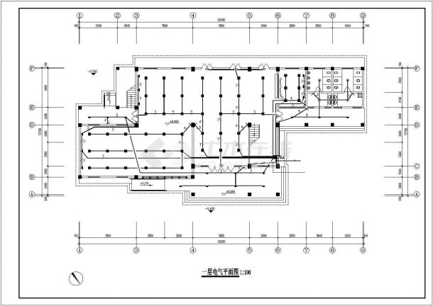 两层客运站电气CAD规划参考图-图二