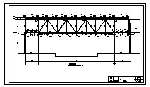 跨线天桥设计_某市车站钢结构新建铁路客专西站跨线天桥结构施工cad图纸-图二