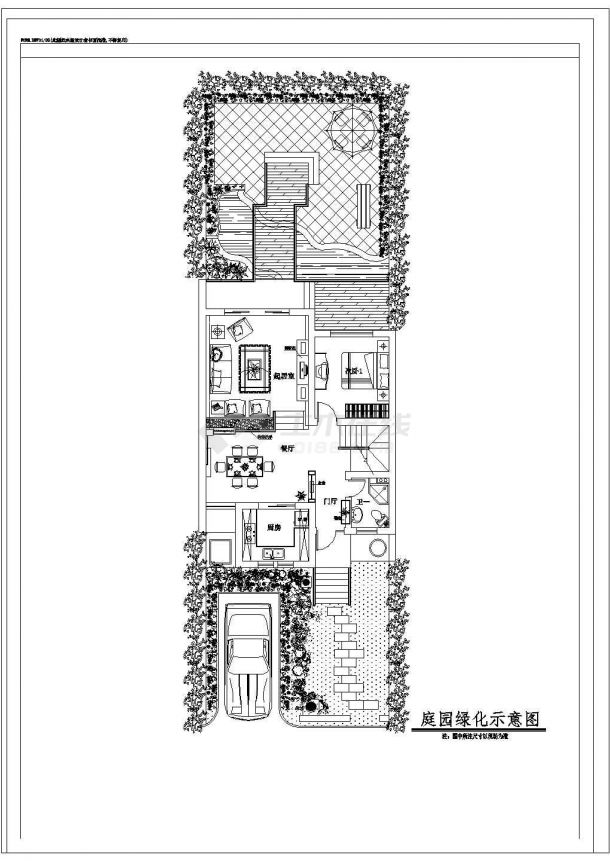某阳光别墅方案CAD全套详细施工设计图-图二