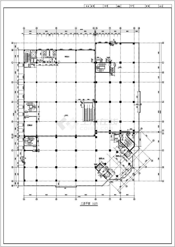 某世茂新城多层住宅楼建筑CAD详细大样完整施工图-图一