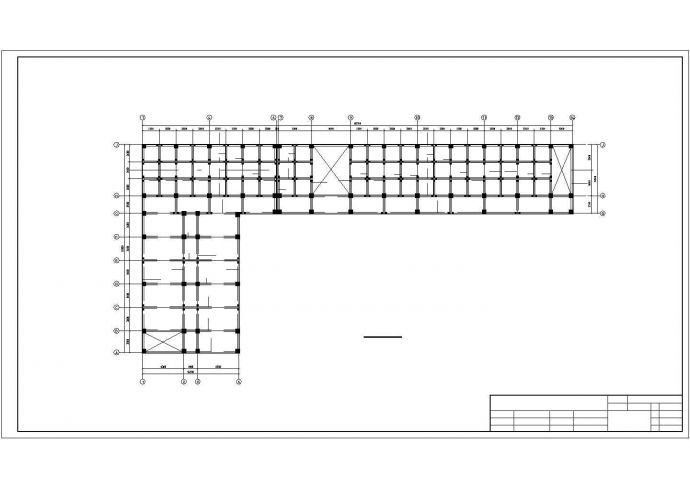 4200平方米5层中学教学楼建筑设计cad图，共一张_图1