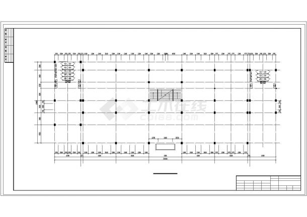 3264平方米三层框架教学楼建筑设计cad图，含设计说明-图二