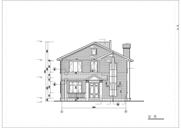 424平米2层框混结构独栋乡村别墅建筑设计CAD图纸（含地下一层）-图一