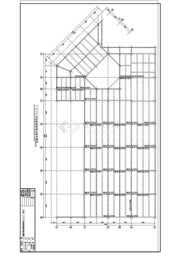 某火车站站房加固改造结构CAD建筑设计施工图-图二