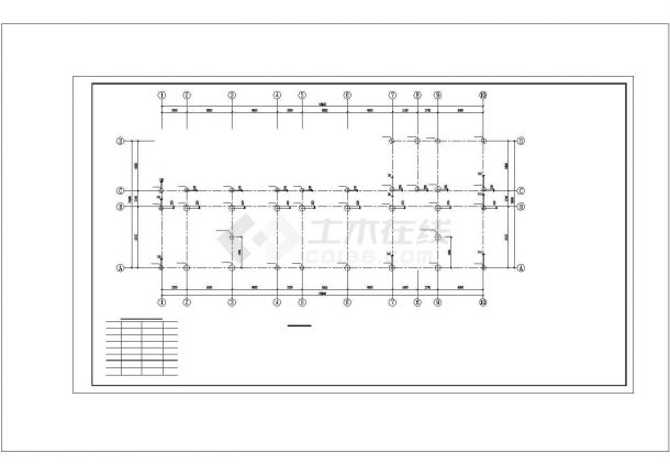 [湖北]5层框架结构小学教学楼结构施工图（CAD、23张）-图二