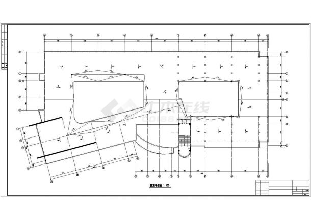 某多层学校教学楼设计cad全套建筑施工图（甲级院设计，14张图）-图二