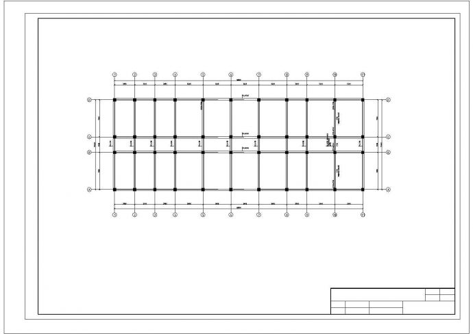 4340平方米局部五层框架教学楼建筑设计cad图，共两张_图1
