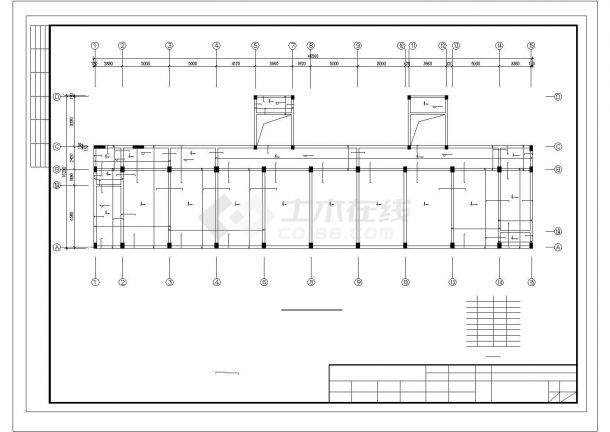 某框架教学楼结构设计CAD图-图一
