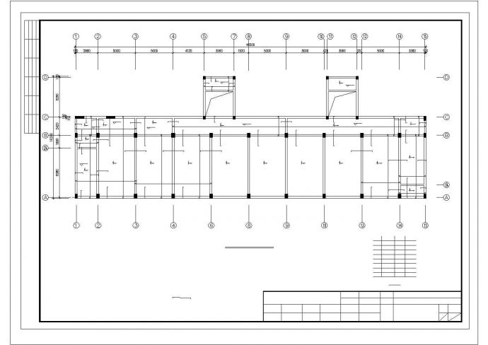 某框架教学楼结构设计CAD图_图1
