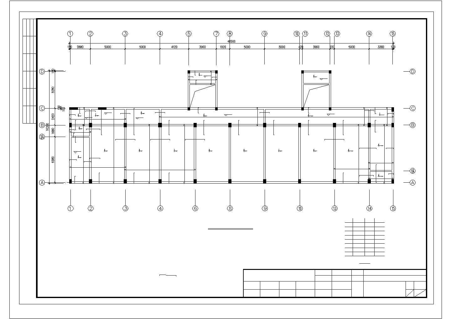 某框架教学楼结构设计CAD图